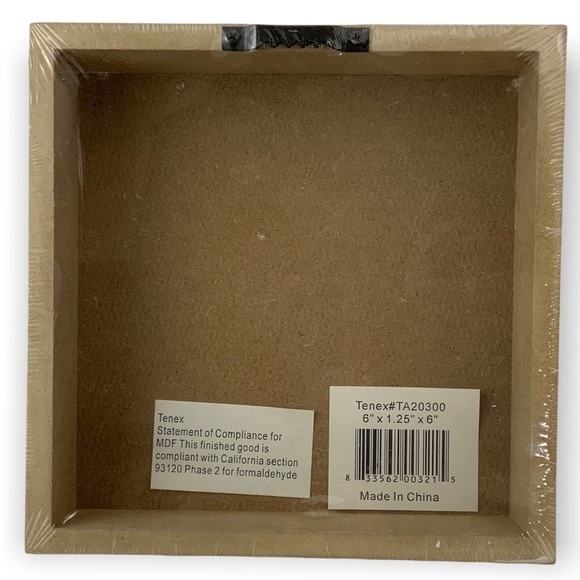 Nautical Coastal Beach Plaques Wall Decor Set of 2 Square 6” x 6”’ - Picture 8 of 12